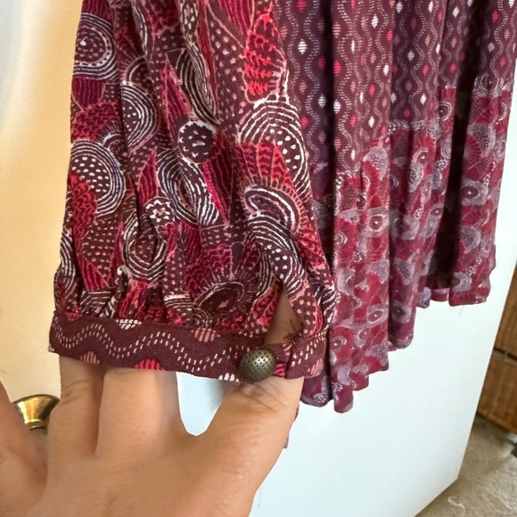 Maeve Amber Tiered Print Mini Dress in Size Small - Picture 3 of 14